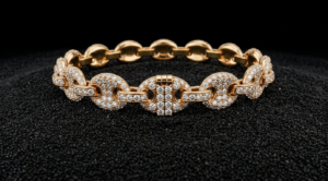 10mm gc chain with lock box full diamonds