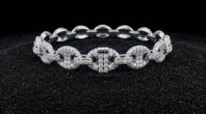 10mm gc chain with lock box full diamonds