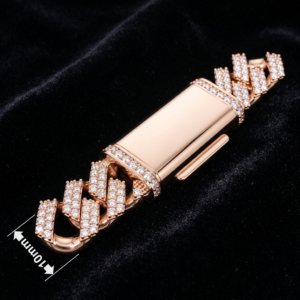 10mm cuban chain bracelet full diamond preview15