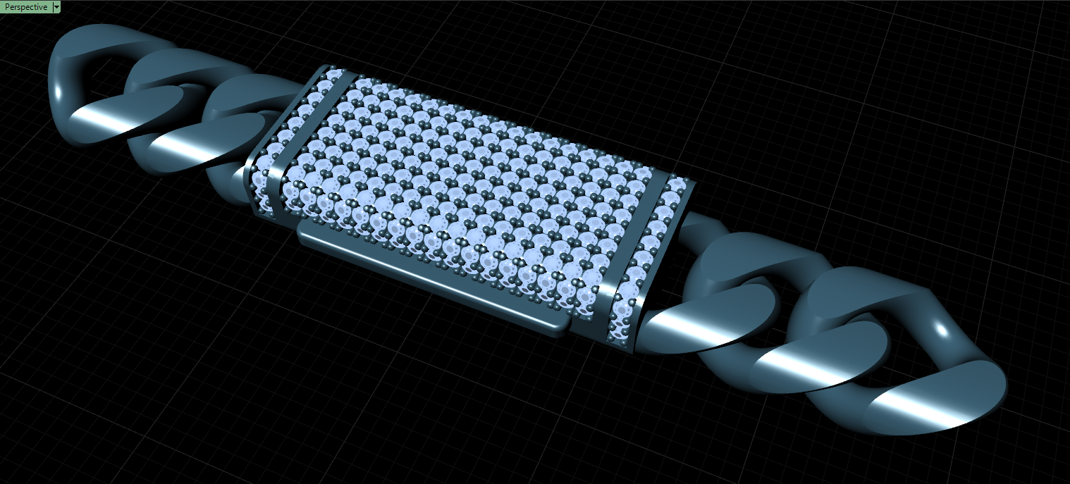 10mm plain cuban chain with lock box full diamonds 3d print model 10mm plain cuban chain with lock box full diamonds 3d print model