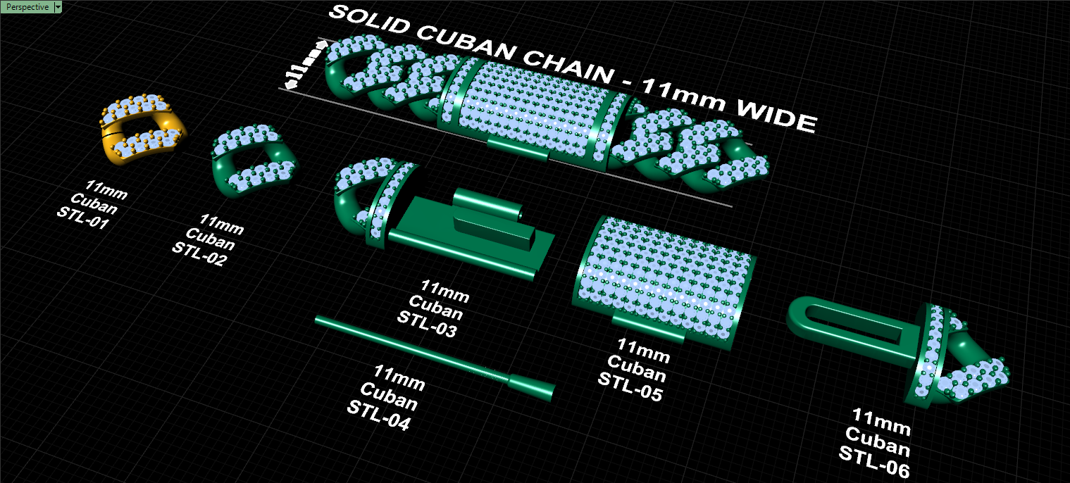 11mm cuban chain bracelet full diamond preview02 11mm cuban chain bracelet full diamond preview02