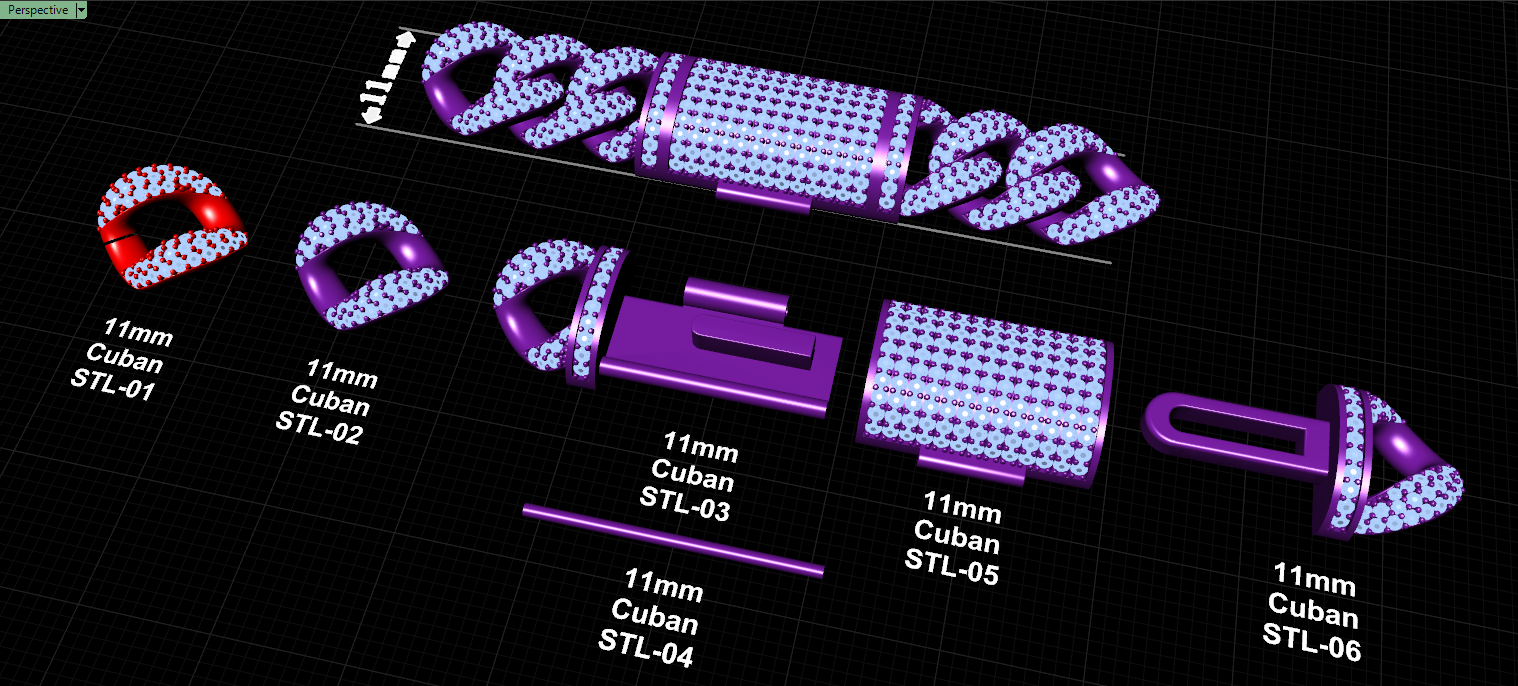 11mm cuban chain bracelet full diamond preview02 11mm cuban chain bracelet full diamond preview02