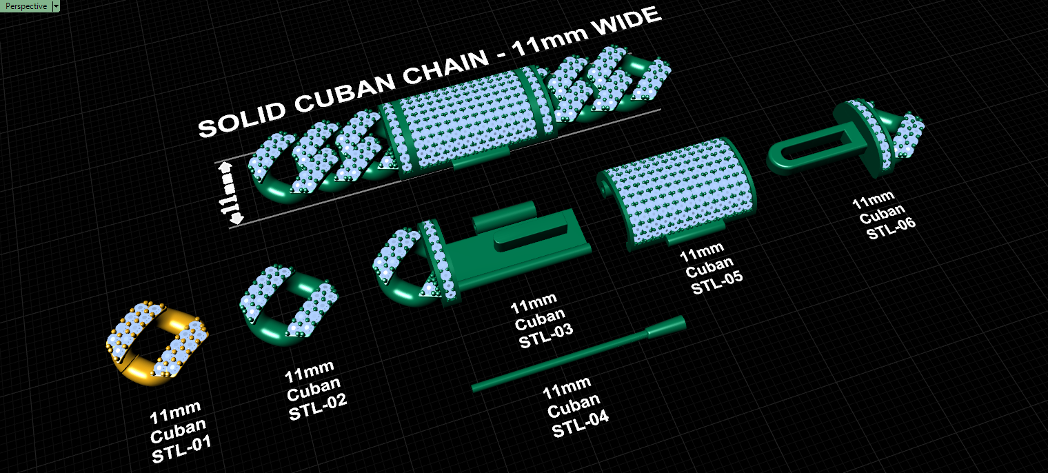 11mm cuban chain bracelet full diamond preview03 11mm cuban chain bracelet full diamond preview03