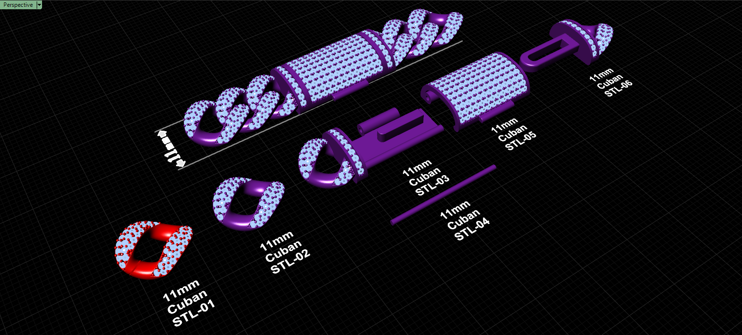 11mm cuban chain bracelet full diamond preview03 11mm cuban chain bracelet full diamond preview03