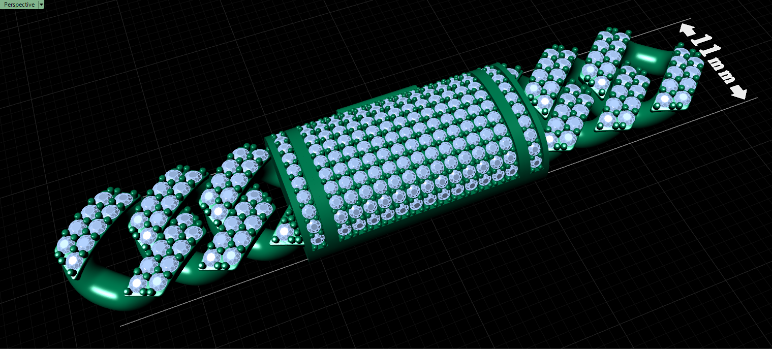11mm cuban chain bracelet full diamond preview06 11mm cuban chain bracelet full diamond preview06