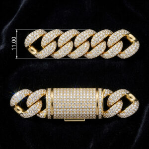 11mm cuban chain bracelet full diamond preview18