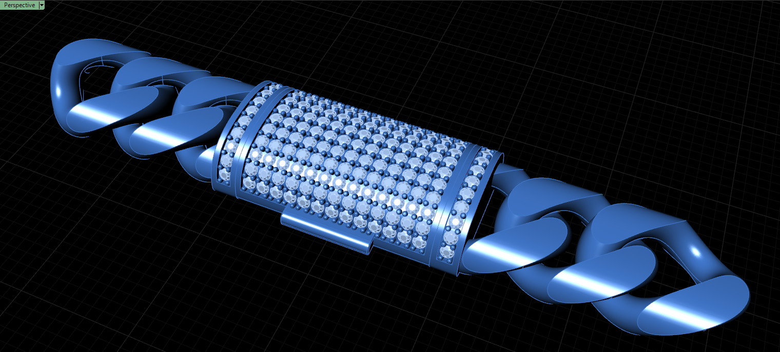 11mm plain cuban chain with lock box full diamonds 3d print model cub02 11mm plain cuban chain with lock box full diamonds 3d print model cub02