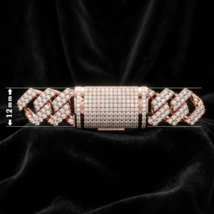 12mm cuban chain bracelet full diamond preview16