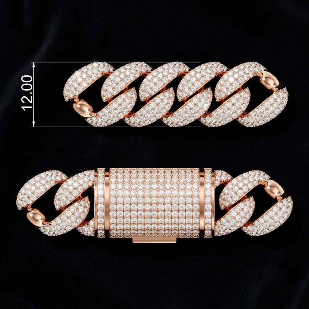 12mm cuban chain bracelet full diamond preview17 12mm cuban chain bracelet full diamond preview17