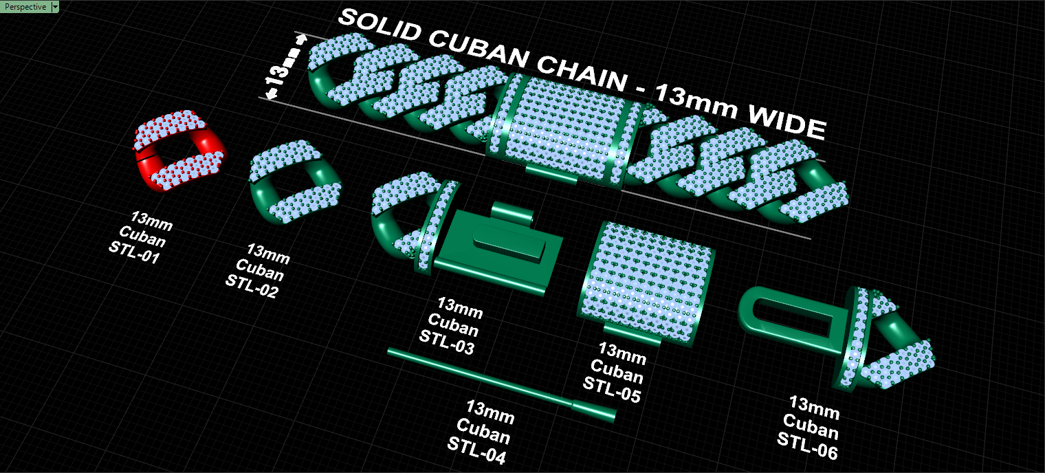 13mm cuban chain bracelet full diamond preview02 13mm cuban chain bracelet full diamond preview02