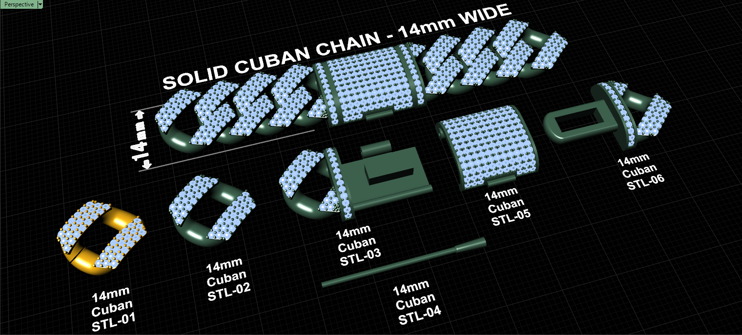 14mm cuban chain bracelet full diamond preview02 14mm cuban chain bracelet full diamond preview02