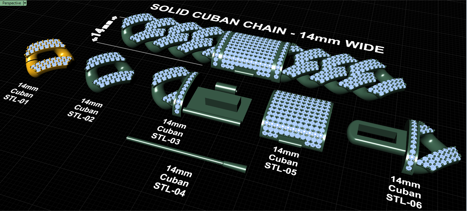 14mm cuban chain bracelet full diamond preview03 14mm cuban chain bracelet full diamond preview03