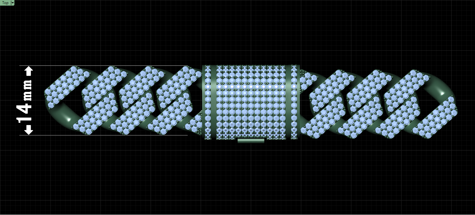14mm cuban chain bracelet full diamond preview04 14mm cuban chain bracelet full diamond preview04