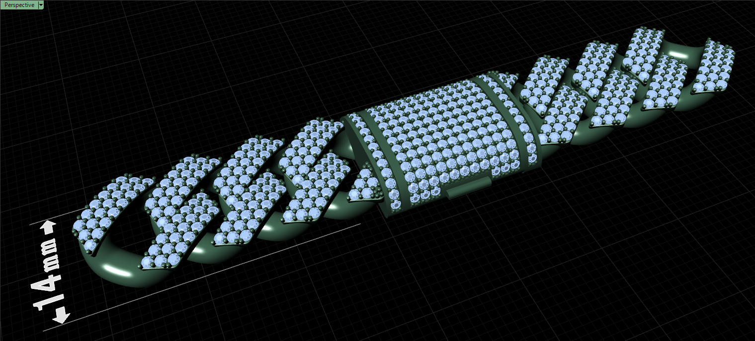 14mm cuban chain bracelet full diamond preview05 14mm cuban chain bracelet full diamond preview05