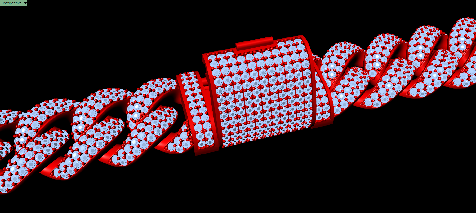 14mm cuban chain bracelet full diamond preview10 14mm cuban chain bracelet full diamond preview10