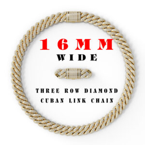 16mm cuban chain bracelet full diamond preview01