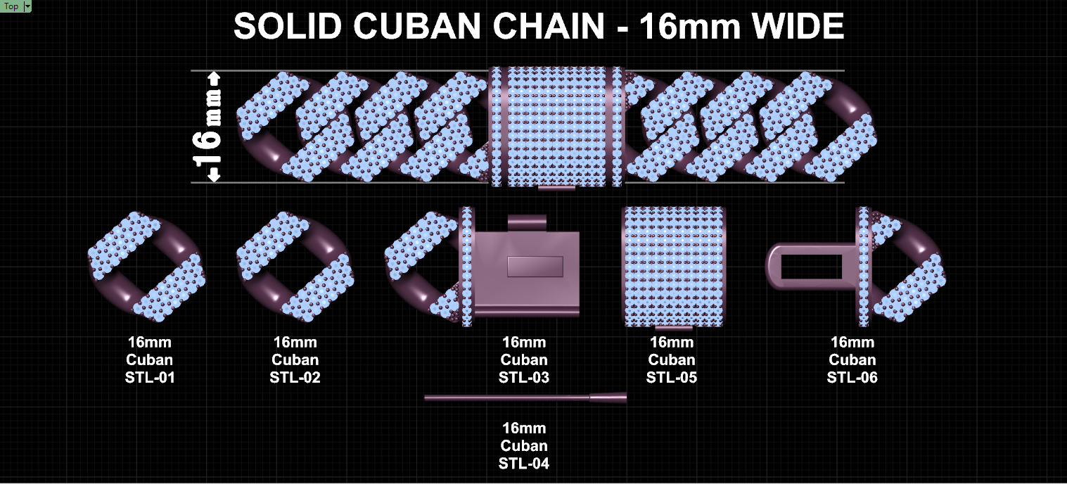 16mm cuban chain bracelet full diamond preview01 16mm cuban chain bracelet full diamond preview01
