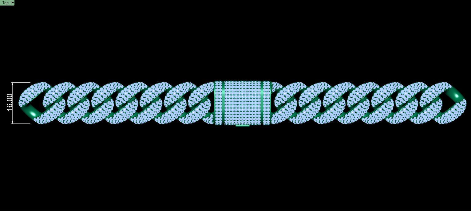 16mm cuban chain bracelet full diamond preview08 16mm cuban chain bracelet full diamond preview08