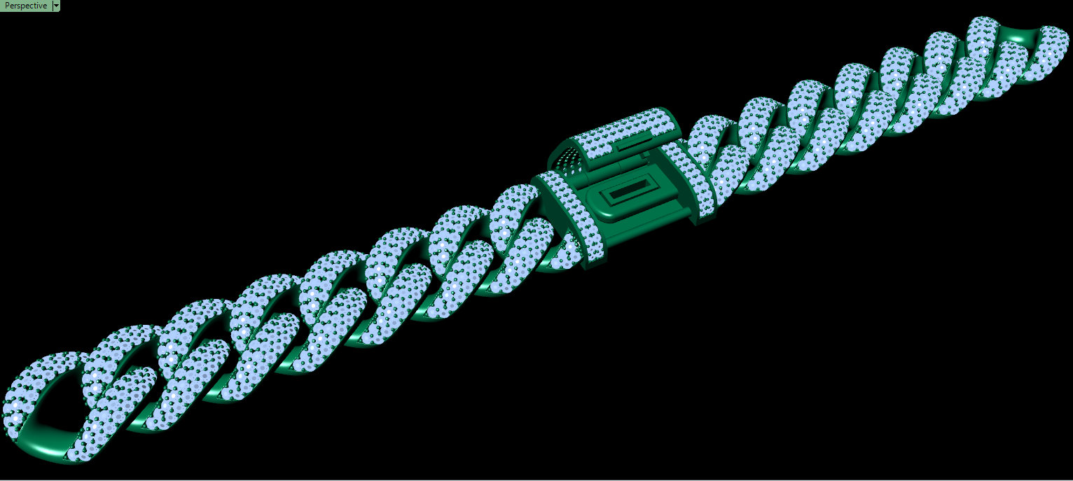 16mm cuban chain bracelet full diamond preview10 16mm cuban chain bracelet full diamond preview10