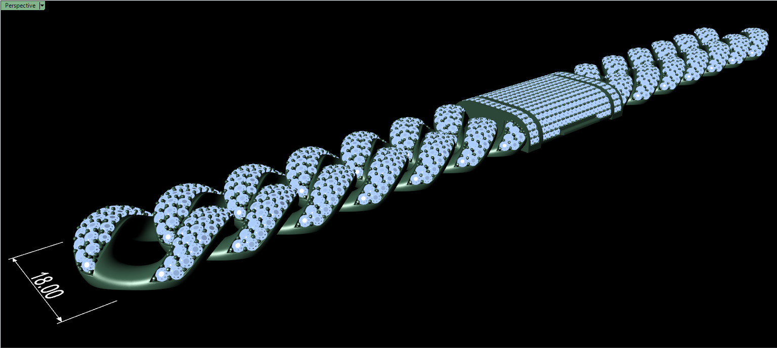 18mm cuban chain bracelet full diamond preview05 18mm cuban chain bracelet full diamond preview05