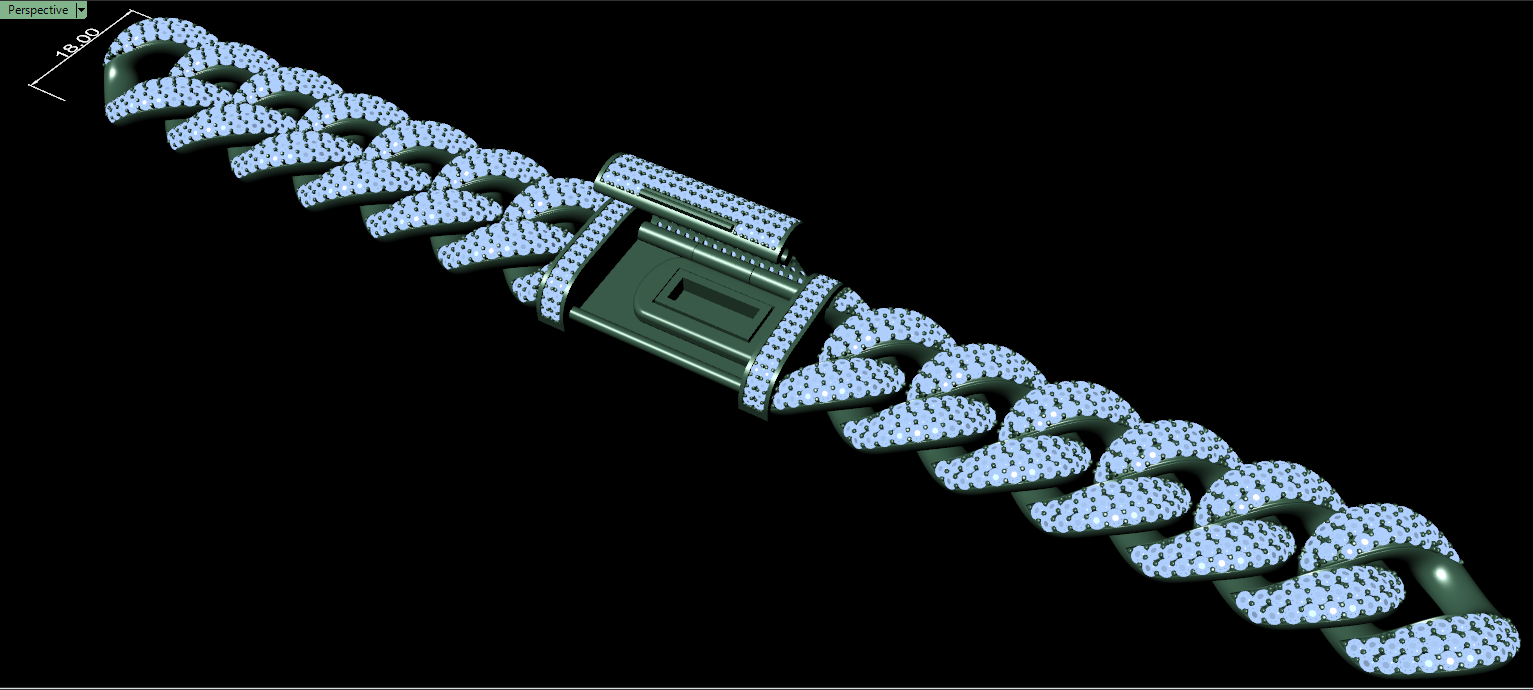 18mm cuban chain bracelet full diamond preview08 18mm cuban chain bracelet full diamond preview08