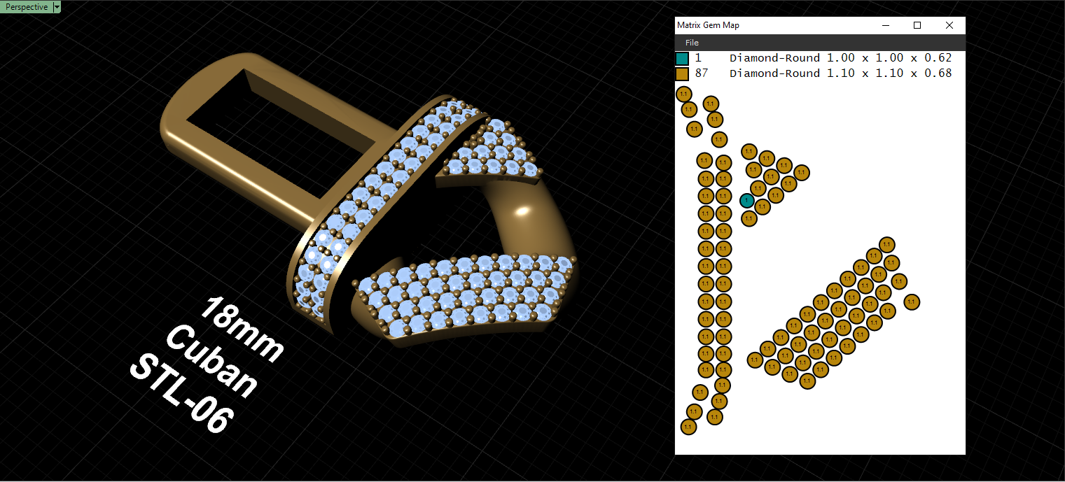 18mm cuban chain bracelet full diamond preview10 18mm cuban chain bracelet full diamond preview10