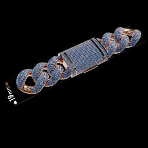 19mm cuban chain bracelet full diamond preview01a