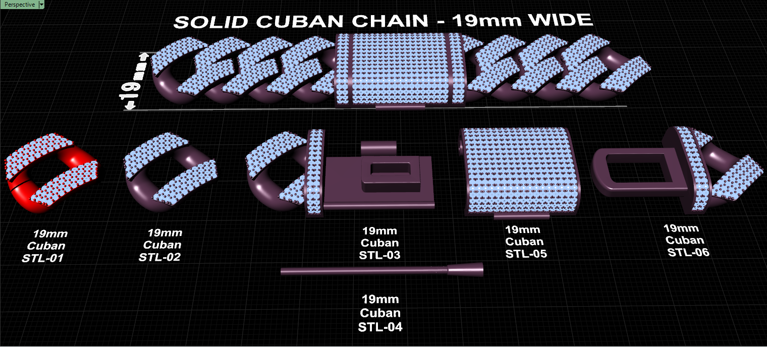 19mm cuban chain bracelet full diamond preview02 19mm cuban chain bracelet full diamond preview02