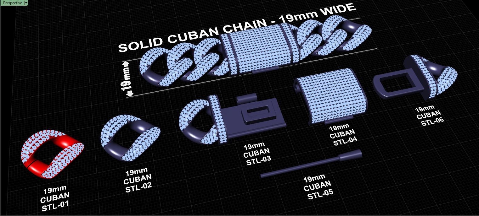 19mm cuban chain bracelet full diamond preview02 19mm cuban chain bracelet full diamond preview02