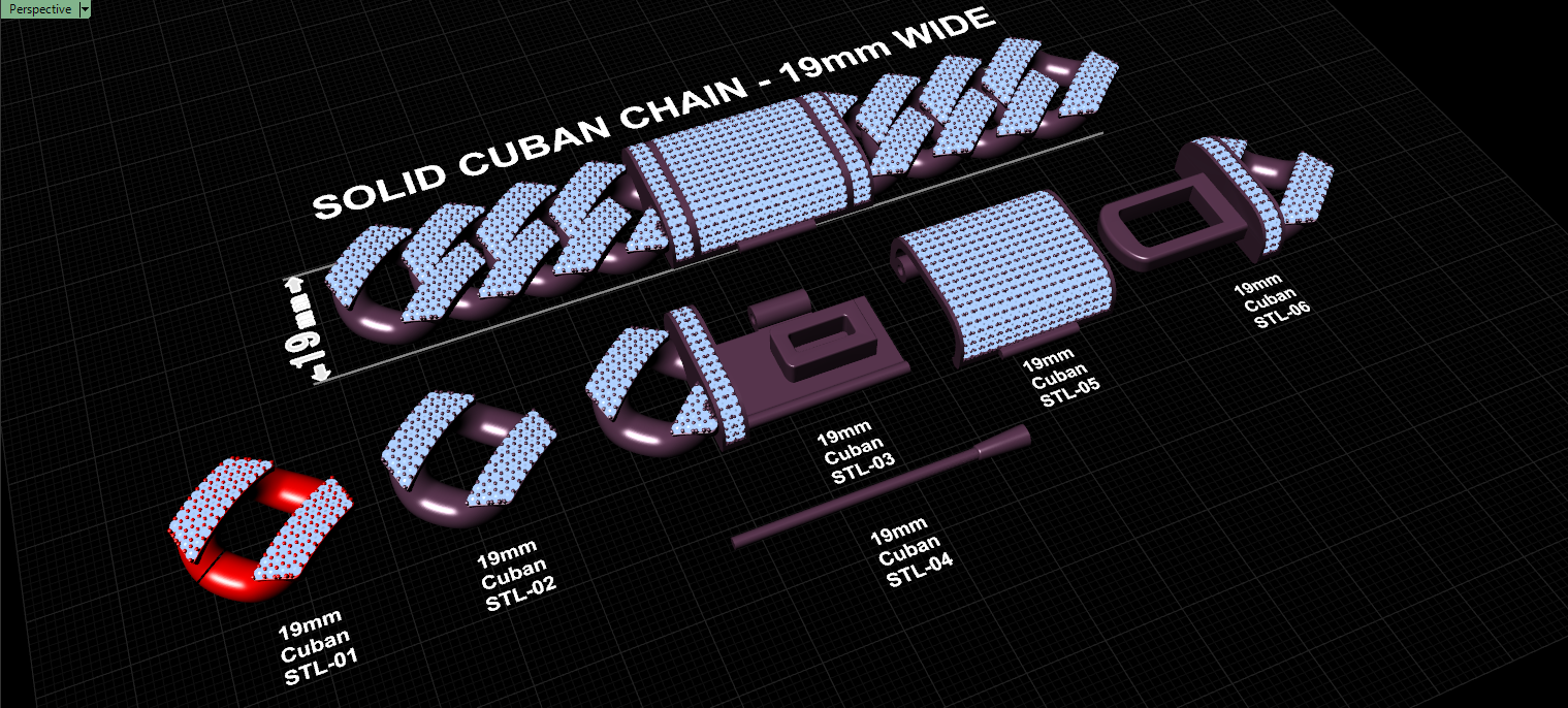 19mm cuban chain bracelet full diamond preview03 19mm cuban chain bracelet full diamond preview03