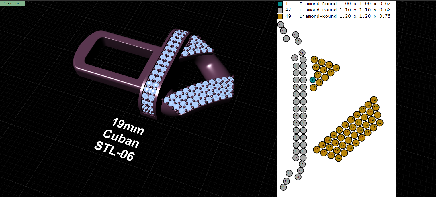 19mm cuban chain bracelet full diamond preview11 19mm cuban chain bracelet full diamond preview11