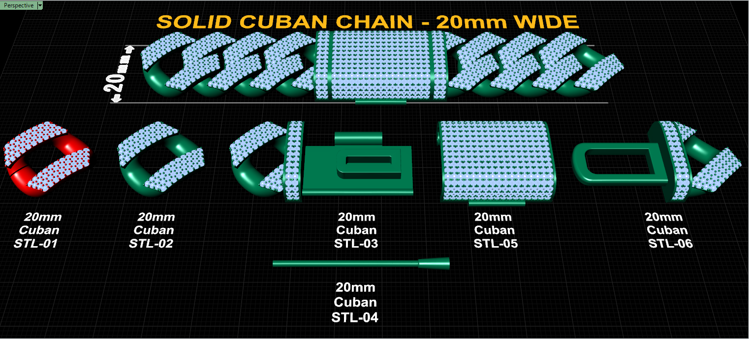 20mm cuban chain bracelet full diamond preview02 20mm cuban chain bracelet full diamond preview02