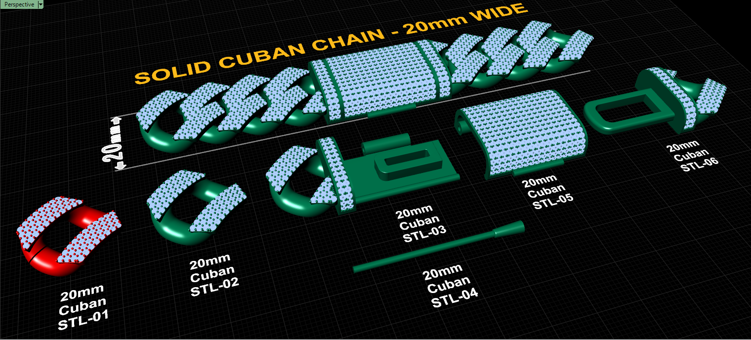 20mm cuban chain bracelet full diamond preview03 20mm cuban chain bracelet full diamond preview03
