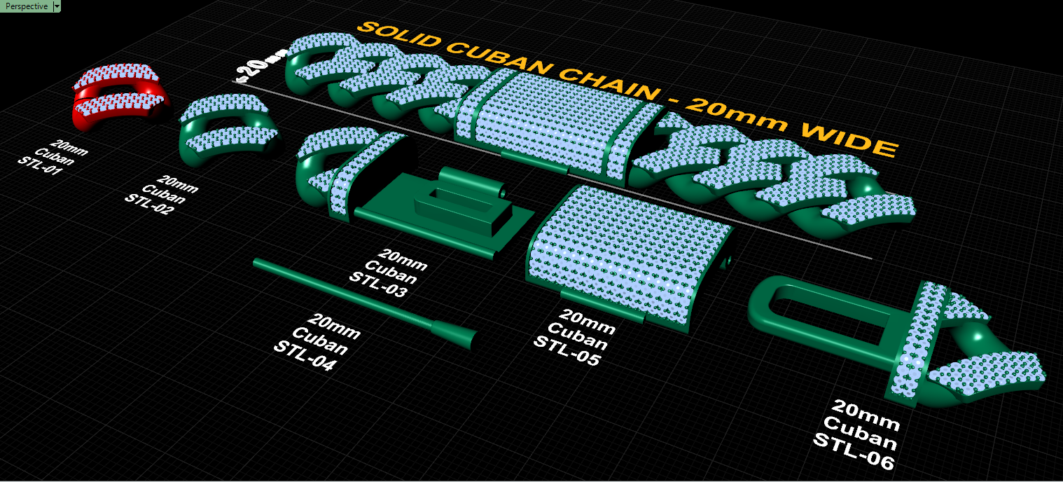 20mm cuban chain bracelet full diamond preview04 20mm cuban chain bracelet full diamond preview04