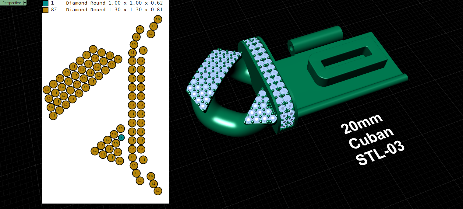 20mm cuban chain bracelet full diamond preview10 20mm cuban chain bracelet full diamond preview10