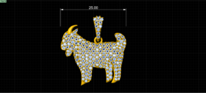 goat pendant