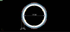 inner diameter 17mm men gear ring in high