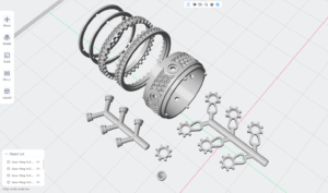 inner diameter 17mm men gear ring in high