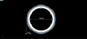 inner diameter 18mm men gear ring in high