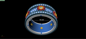 inner diameter 18mm men gear ring in high