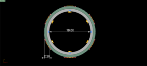 inner diameter 19mm men gear ring in high