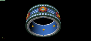 inner diameter 19mm men gear ring in high