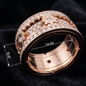 gear ring full diamond for 3d printing 19mm diameter preview 13