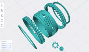 inner diameter 21mm men gear ring in high