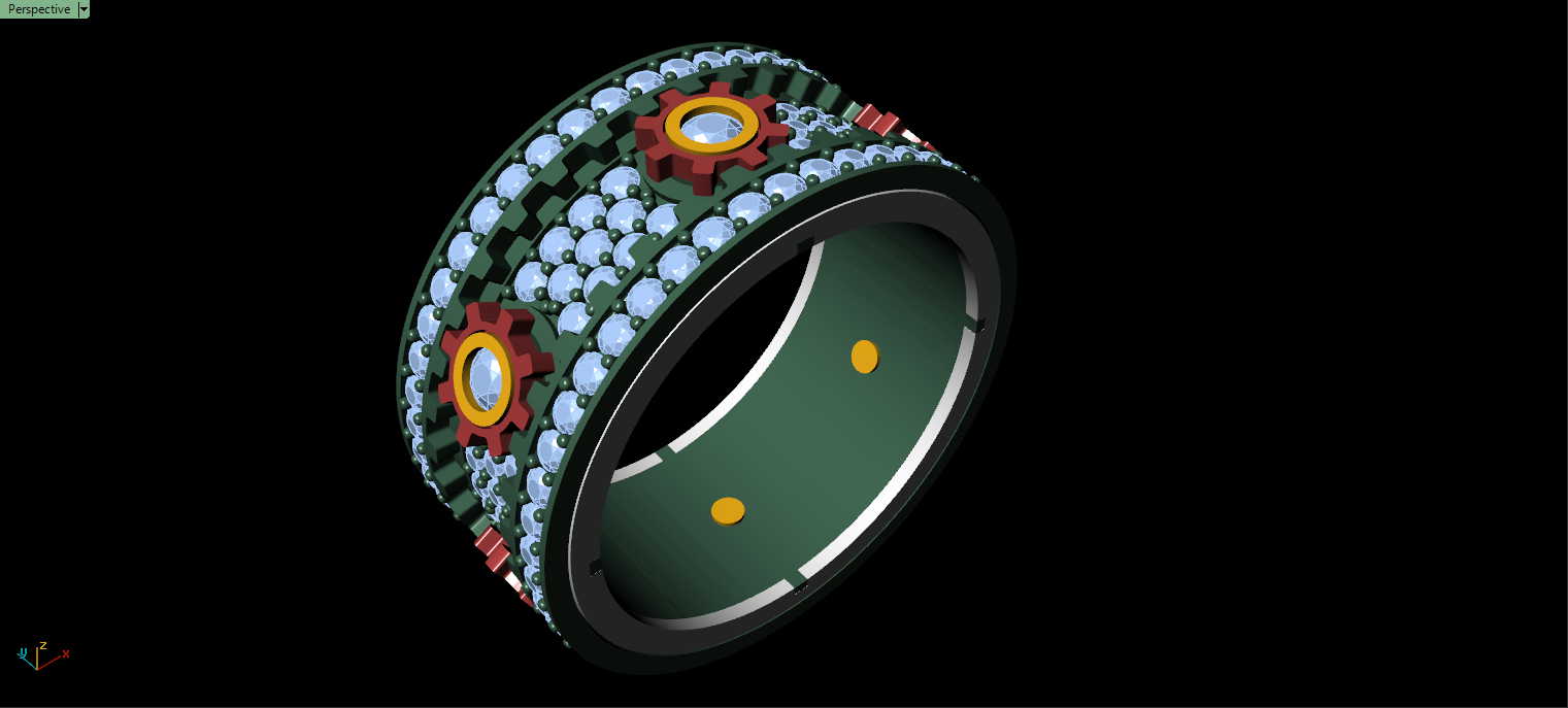 men gear ring in high size 12 us 3d print model men gear ring in high size 12 us 3d print model