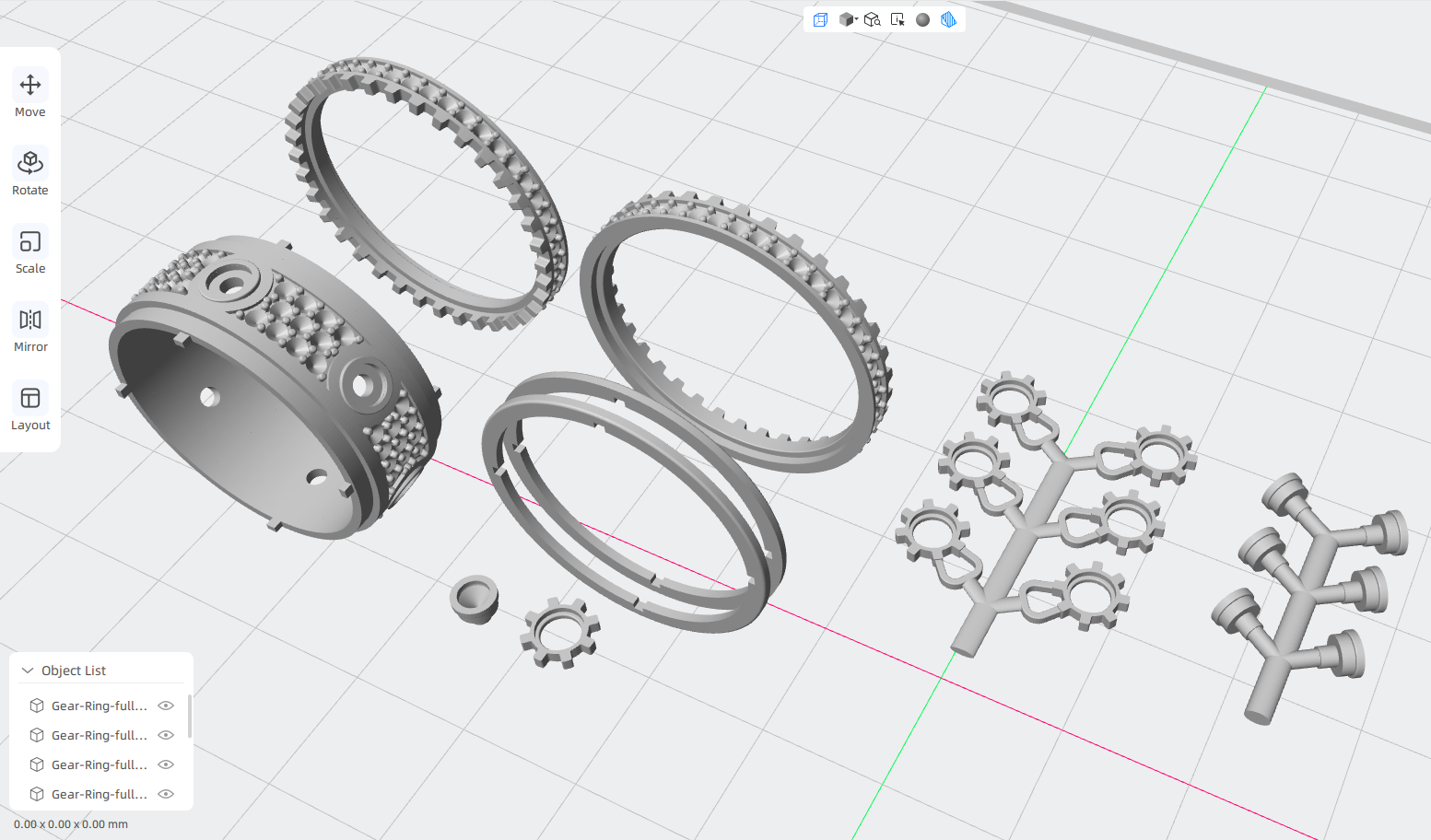 men gear ring in high size 12 us 3d print model men gear ring in high size 12 us 3d print model