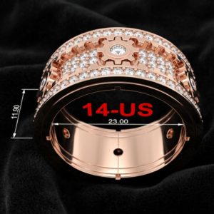 gear ring full diamond for 3d printing size14 us preview 15
