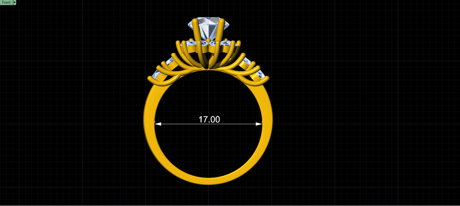 luxury engagement ring stl – sler003 luxury engagement ring stl – sler003