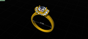 luxury engagement ring stl – sler005