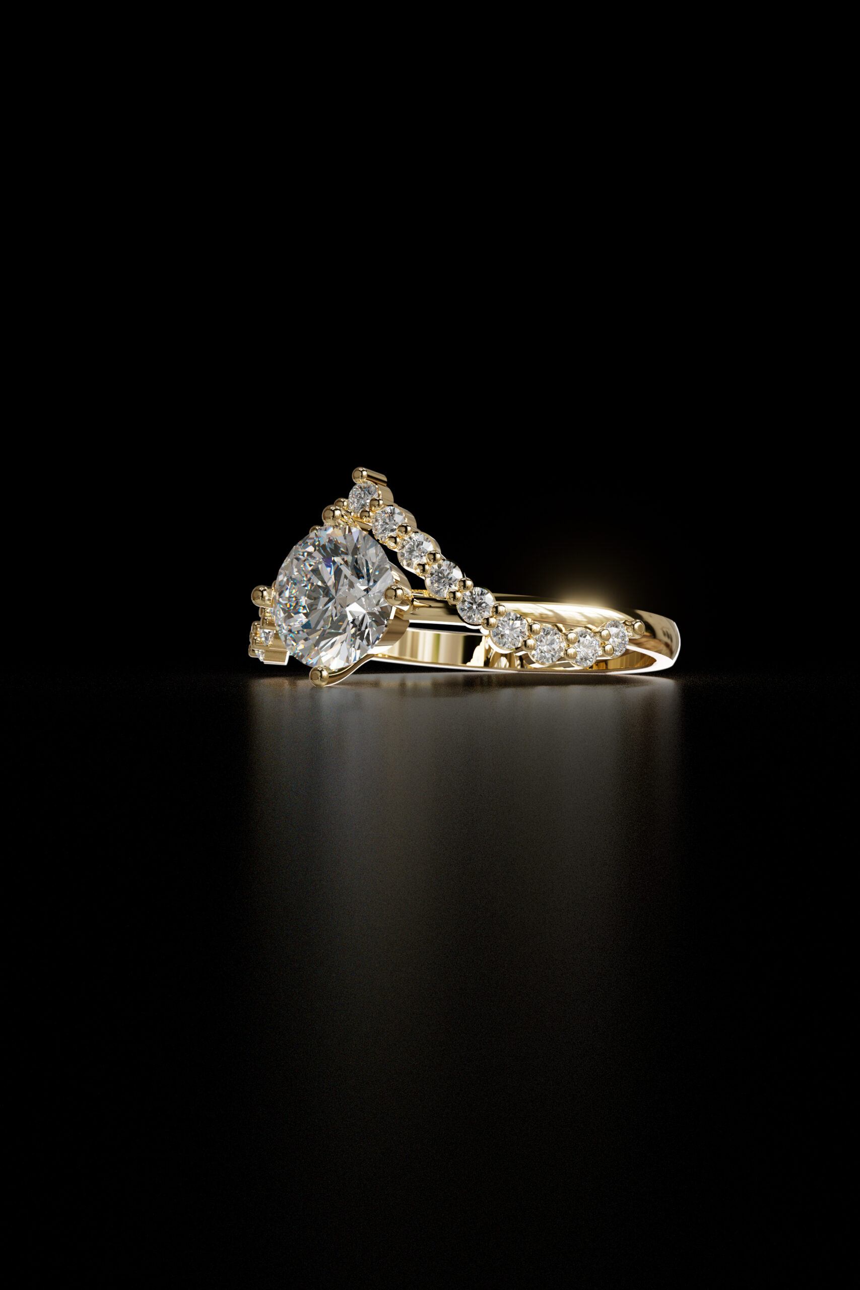 luxury engagement ring stl – sler006 luxury engagement ring stl – sler006